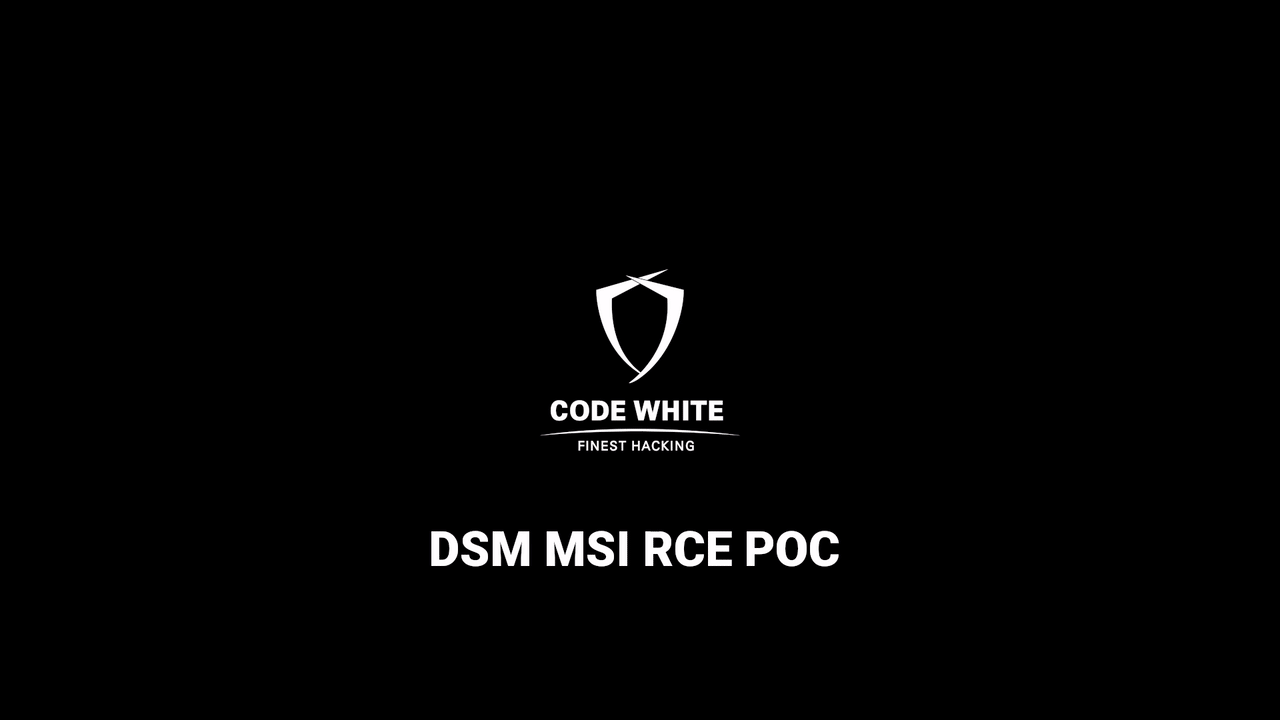 Screencast demonstrating the attack